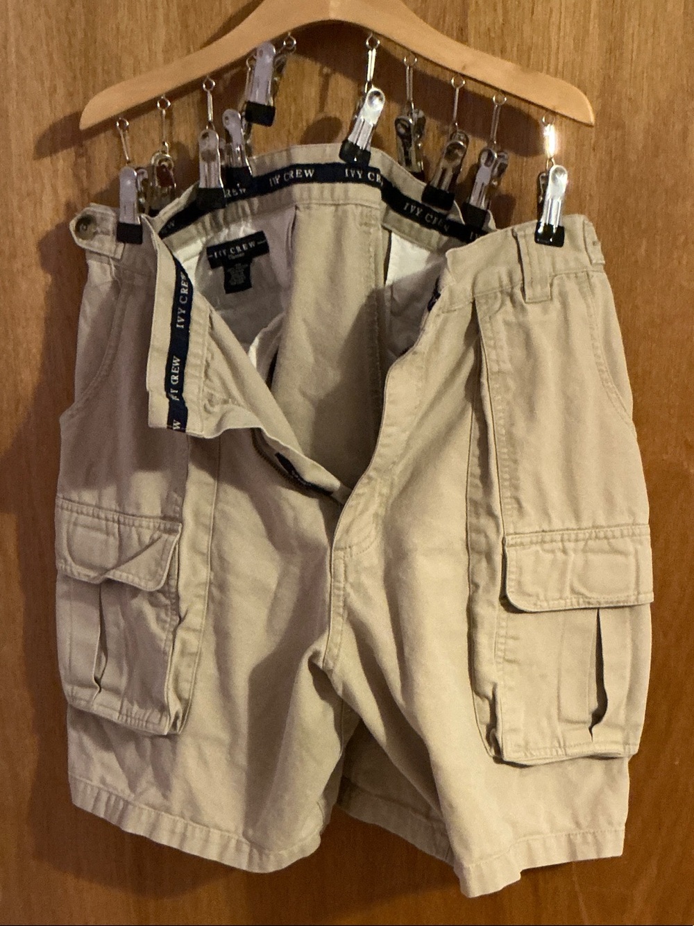 J.Crew Men’s Tan Cargo Shorts with Utility Pockets Ivy crew